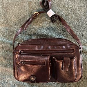 Brown travel bag purse
